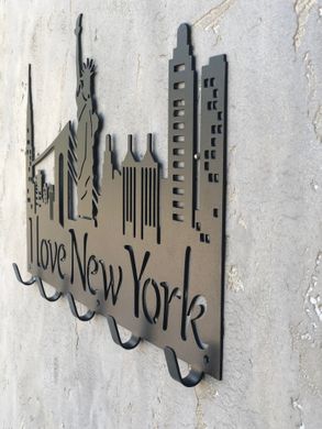 Вішалка настінна "New York" 9887 фото